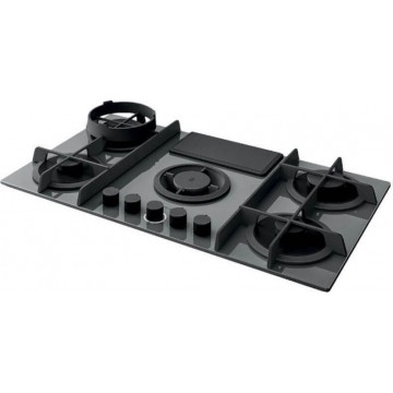 Elica Nikolatesla Flame GR/F/88 Εστία Υγραερίου Αυτόνομη με Απορροφητήρα 88x51εκ. Γκρι